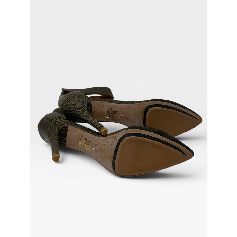 Jeffrey Campbell Solitaire Heel in Green Leather Size 9 - Picture 6 of 9